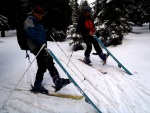 Zkladn KURZ SKIALPINISMU, Poas vypadalo strali, ale nakonec se z toho vyvinula ndhern akcika s pardnm poasm. Nedln krusta, byla pn hust.. - fotografie 32