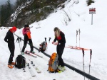 DACHSTEIN SKIALP - PRO OPRAVDOVÉ DÁMY, Počasí strašilo a vypadalo, že nebude nic moc, ale nakonec jsme si to myslím všichni dost užili, včetně ochotného Richarda (jeden z nejlepších chatařů co znám). - fotografie 5
