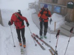 DACHSTEIN SKIALP - PRO OPRAVDOVÉ DÁMY, Počasí strašilo a vypadalo, že nebude nic moc, ale nakonec jsme si to myslím všichni dost užili, včetně ochotného Richarda (jeden z nejlepších chatařů co znám). - fotografie 90