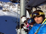PODZIMNÍ ROZLYŽOVÁNÍ 2015 - STUBAI, Skvělé sněhové podmínky, báječné příjemné počasí a především tvrdá práce všech účastníků... Večerní pohoda s lahvinkou sektu (oslava Márových narozenin), a druhý den ořádná porce lyžování a zlepšení. - fotografie 5