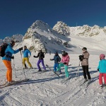 Podzimní rozlyžování s dětmi na PItztale, Tak tohle děcka nečekala, parádní zima, prašan, slunce, mrtě ježdění, lyžařské kreslené filmy, a jak se patří zlepšení. - fotografie 1